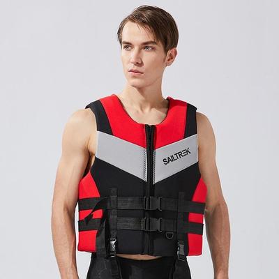 Adult Water Sports Buoyancy Vest for Swimming, Rafting, Paddleboarding, Snorkeling, and Fishing with Crotch Strap.