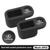 For Lexus TPE Car Seat Belt Socket Protective Cover Interior Accessories RX350 IS250 IS200 GS300 LX570 RC350 UX250h ES350