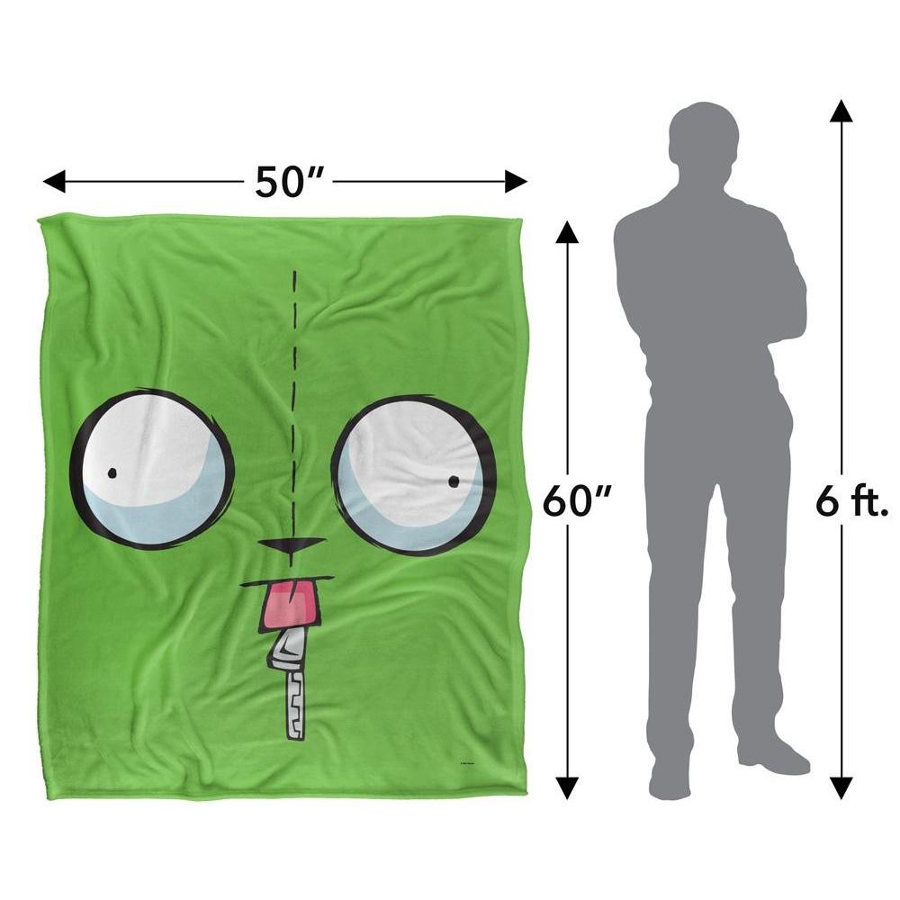 Invader Zim Silky Face Gir Supersoft Blanket