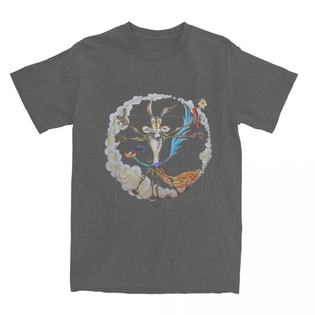 Roadrunner And El Coyote 13 T Shirt Men Women 100 Cotton Funny TShirt Round Collar Tees Short Sleeve Clothes Graphic Printed