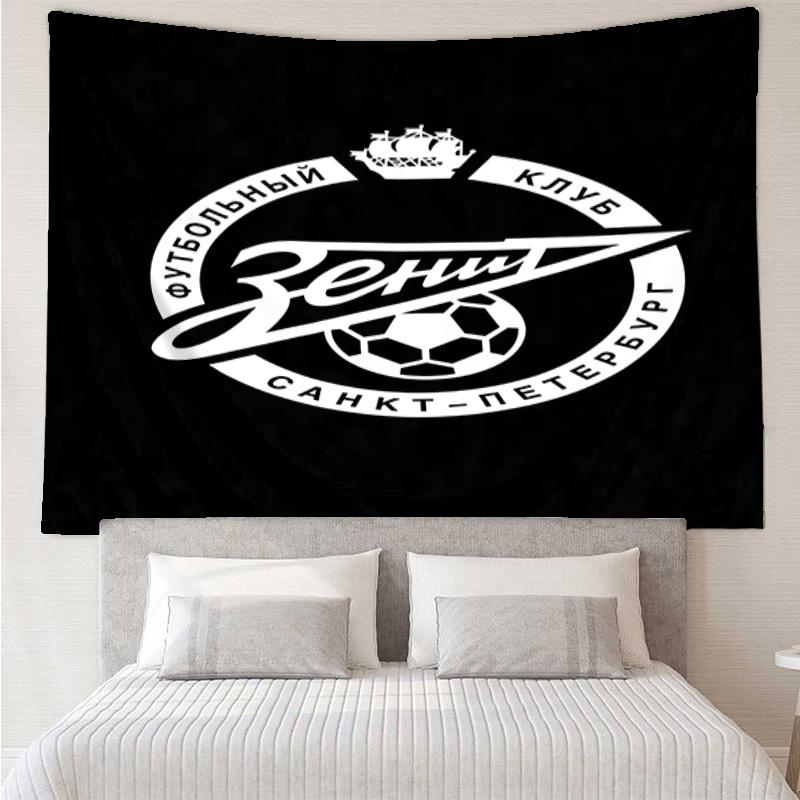 1PC Football Club Emblem Printed Tapestry Room Decoration Wall Hanging for Living Room Bedroom, Dormitory, Birthday and Christmas Gifts