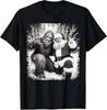 Santa With Bigfoot Christmas Lights Funny Sasquatch Believe T-Shirt , UNISEX Tee