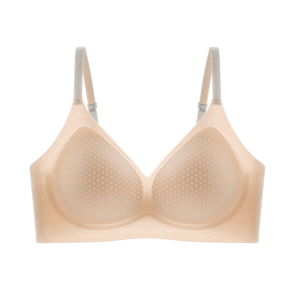 Liquid Foundation Breathable Suspender, Thin Shoulder Strap, Small Chest Gathered, Summer Thin Ice Silk Comfortable Seamless Bra Cover