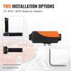 Diesel Heater Pipe Ducting Set, 3" Extendable Air Duct Hose, 1" Stainless Steel Exhaust Pipe, 2 Air Vents, Tee Air Outlet Connector and Hose Clamps,