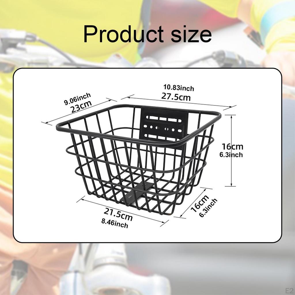 Kinder Fahrradkorb Vorne Deko Kinderfahrrad Leicht Vielseitige Aufbewahrung Eisendraht für Jungen