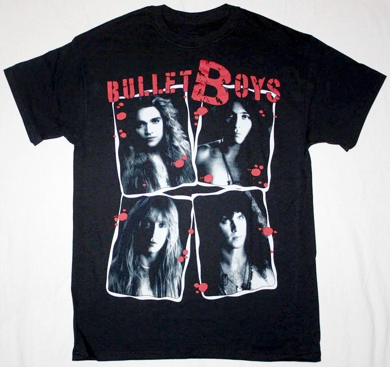 Vtg BulletBoys Music Band Heavy Cotton Black All Size Unisex Tee Shirt TU166 XL