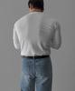 Baulopeulodeogteu Soft Ribbed Muscle Henley Neck Knit Tee [White]