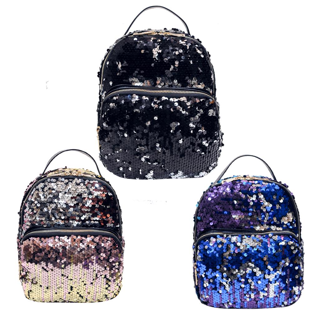 Buy Spring Mini PU+Sequins Backpack Girls School Bag Princess Girls ...