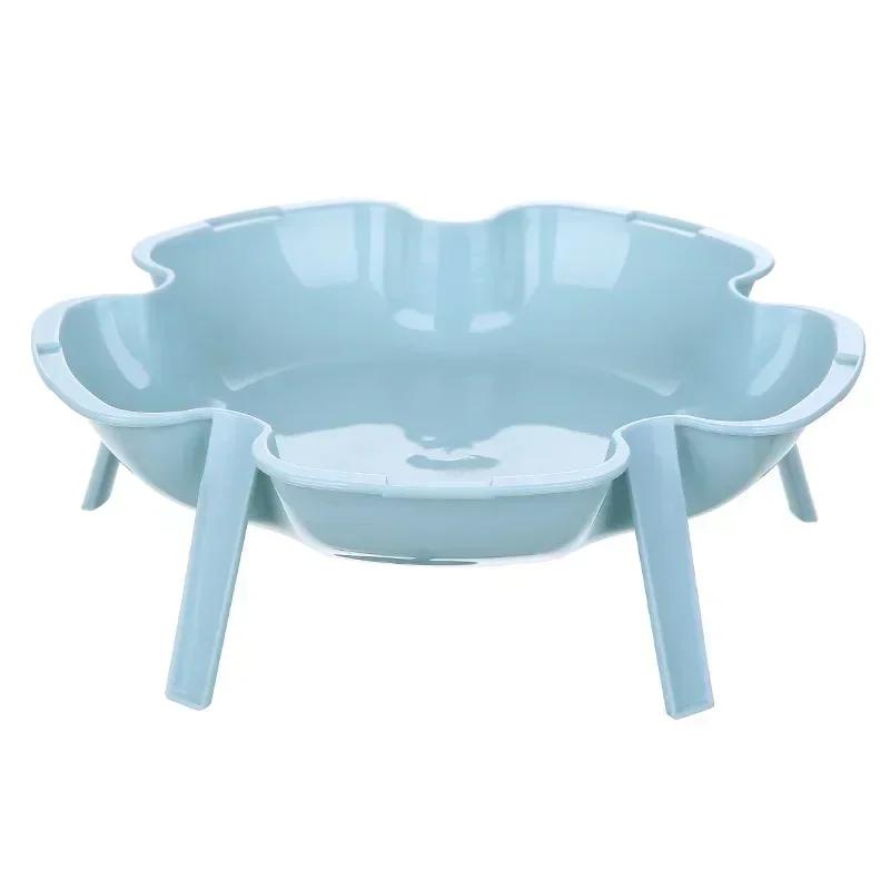 Convenience Household Tools Can Be Superimposed Flower Plate Side Dish Tableware Fruit Small Plate Dessert Plate Accessories