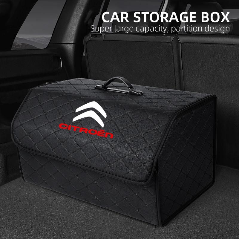 XKJC9 Car Trunk Organizer Box Large Capacity Auto Multiuse Tools Storage Bag Stowing Tidying For Citroen C1 C2 C3 C4 C5 C6 C8 C4L DS3
