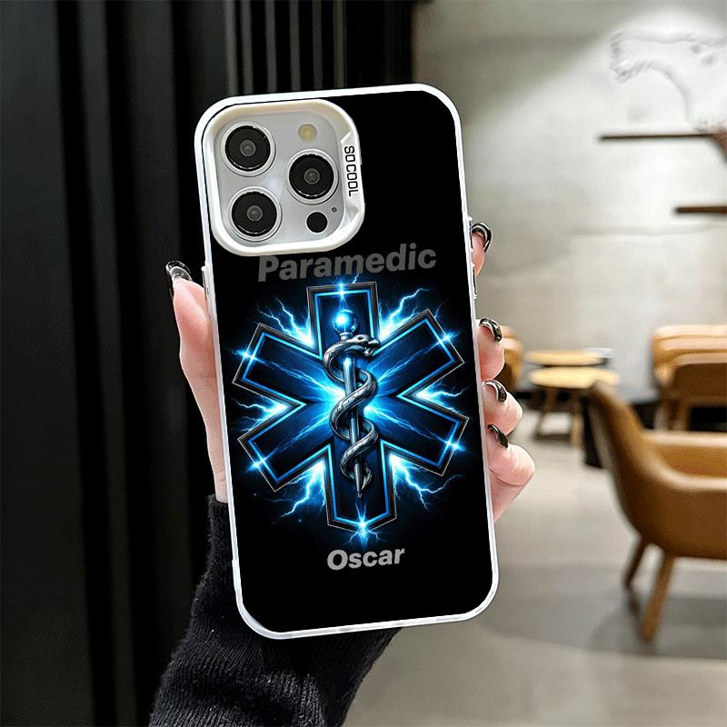 

EMT EMS Ambulance Shockproof Phone Case for iPhone 17 Air 16 16E 15 Pro Max 14 Plus 13 Mini 12 Back Cover Anti Fall Fundas iPhone 16