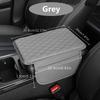 1pc Universal Car Armrest Heightening Pad with Side Storage Bag: PU Leather for Enhanced Comfort Easy Installation and Fit
