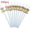 Teddy Bear Party Paper Straws For Cake Decor And Drink Presentation