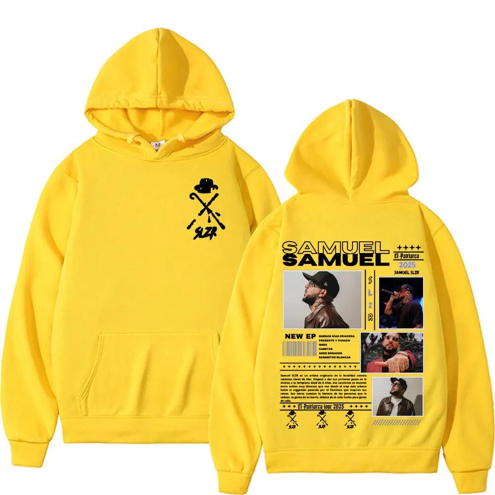 Rapper Samuel Slzr Tour Grafické mikiny Muži Ženy Harajuku Hip Hop Punk Popová hudba Mikina Ležérna flísová nadrozmerná mikina