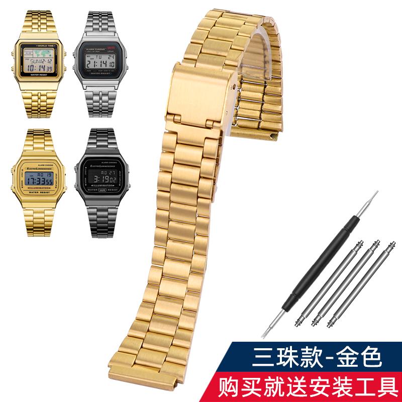 Pasek do zegarka AE-1200 Dla Casio AE1200 AE1300 A159 A158 A168 F91 Retro Mały Kwadratowy Stalowy Pasek do Zegarka 18mm Męska Bransoleta