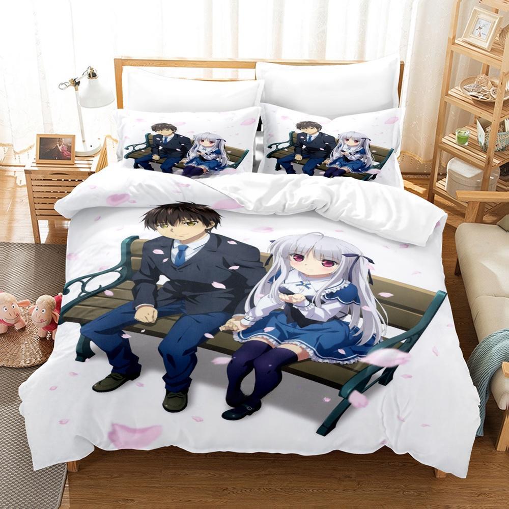 New 3d Print Kawaii Anime Absolute Duo Bedding Set Single Twin Full Queen King Size Bed Set Adult Kid Bedroom Duvet cover Sets