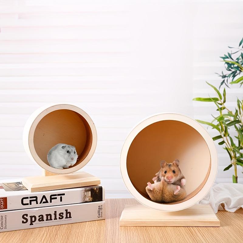 Hamster Wooden Wheel Spinner Hamster Running Wheels Prevent Depression Toys for Small Pets Small Animal Exercise Accessories