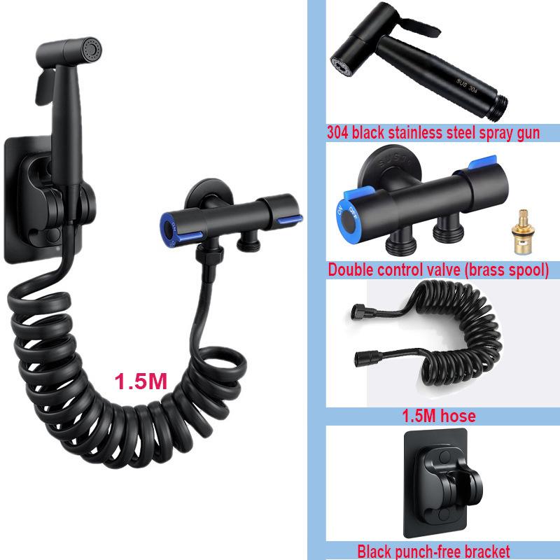 Toilet Shower Wc Handheld Spray Portable Bidet Toilet Faucet Sprayer Dual Control Angle Valve Personal Care Stainless Bidets New