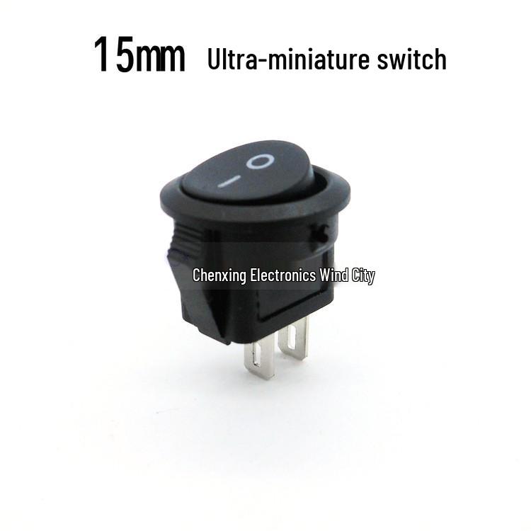 

15mm Ultra-small KCD5 Boat-shaped Rocker Switch for Table Lamp, 220V, Single Gear.