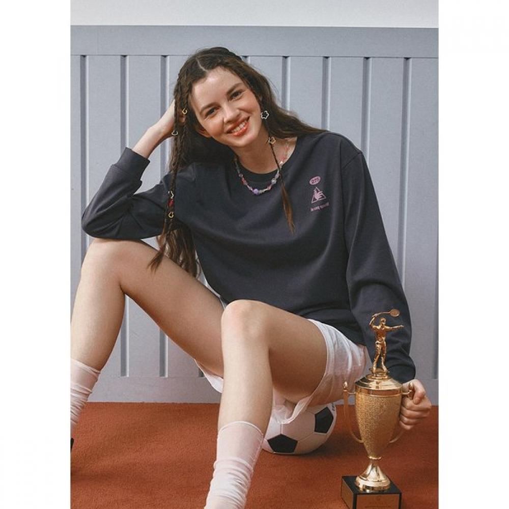 Le Coq SporTif Long sLeeve T shirT Dgr Qq323xrl71 Unisex OWT white110 public 2XL 6470₽