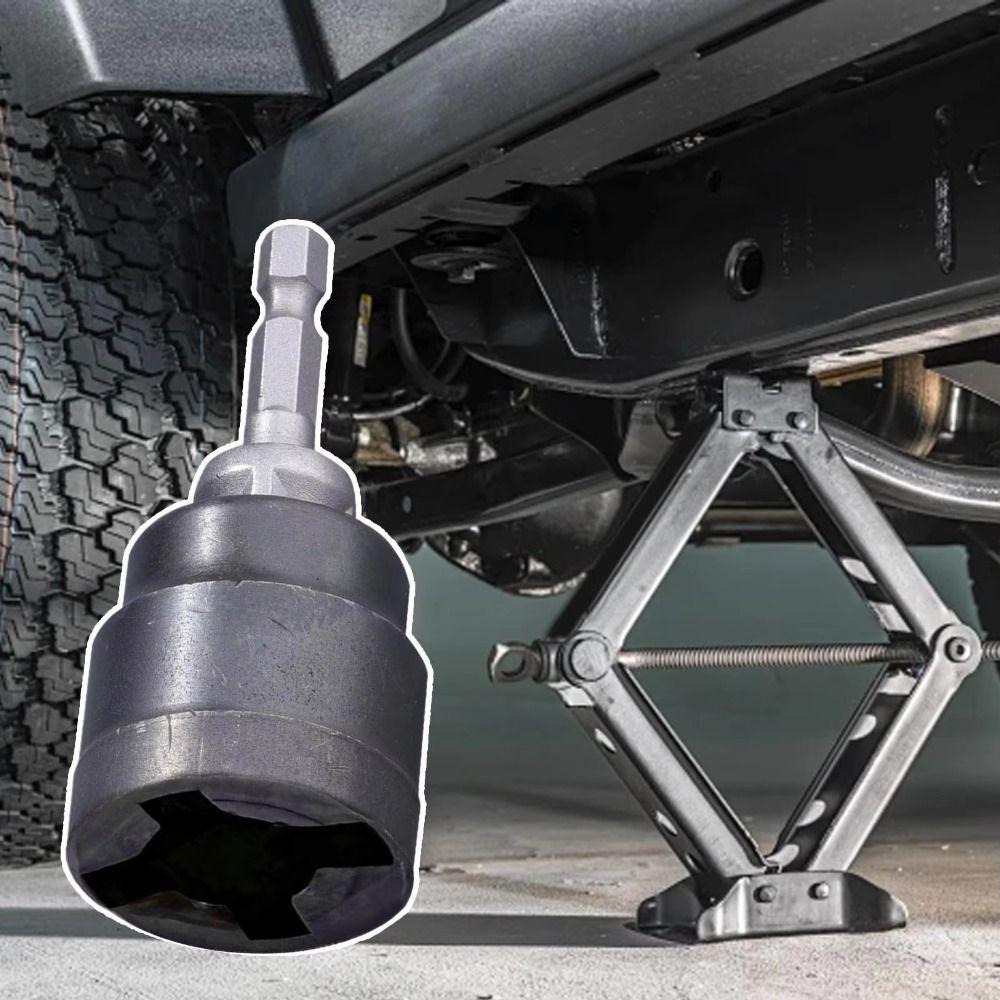 Steel Ball Joint Rod Car Jack Adapter Heavy-Duty Tool Impact Wrench Adapter  Vehicle Maintenance