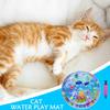 Water Play Mat For Cats Cat Water Pad With Inflatable Pump Pet Cooling Cushion Thickened Baby Crawling Pad For Floor Boredom