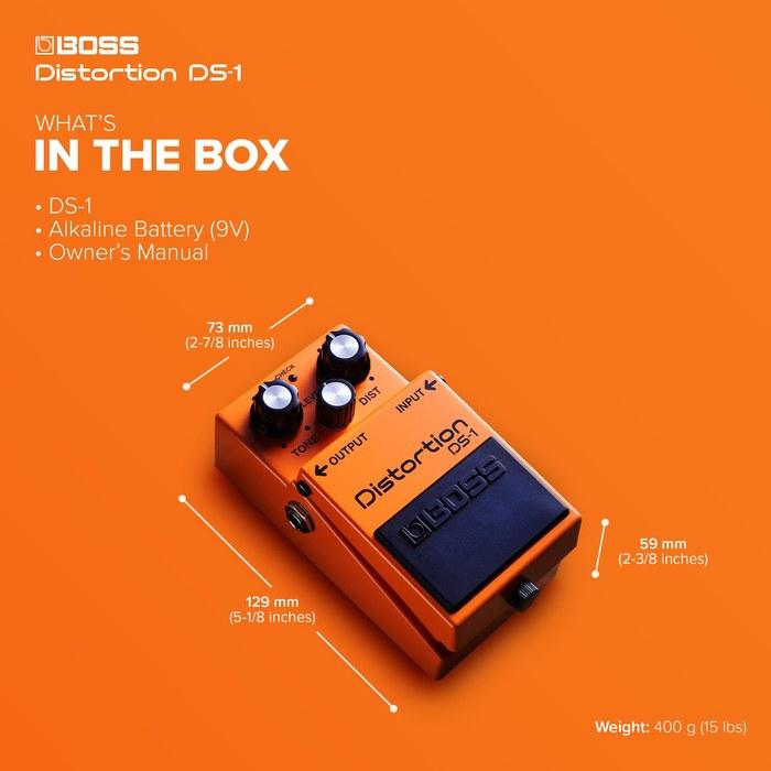 BOSS DS-1 Distortion Kompaktní pedál pro elektrickou kytaru Oranžový