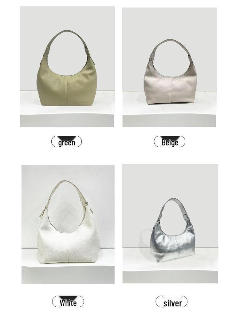 Bolsa de Ombro e Axila Feminina da Moda deste Ano em Estilo Coreano - Versátil Bolsa Dumpling de Mão para Outono/Inverno