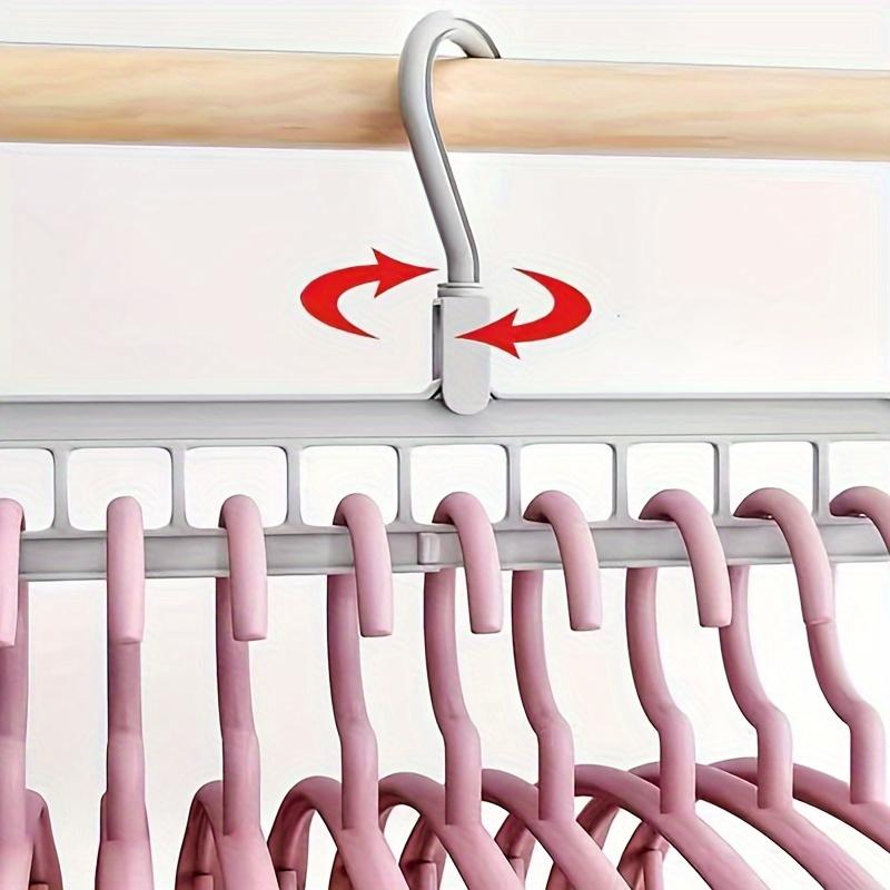 Rotating 9-hole magic clothes hanger, foldable horizontal and vertical dual-use, multifunctional 9-hole drying rack for home use