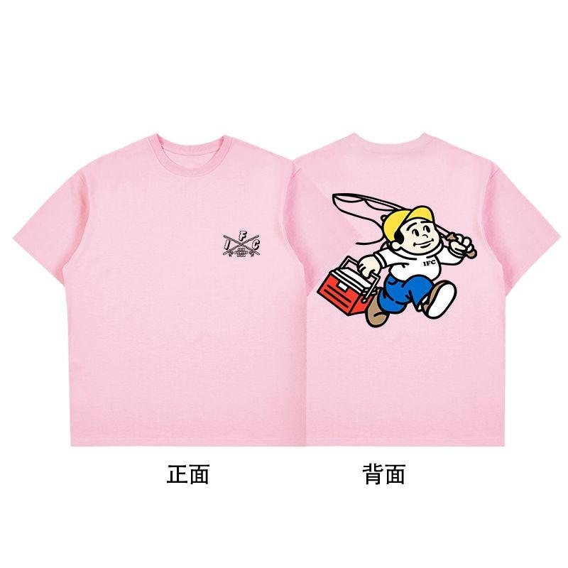 25 New Style Sea Fishing T-shirt, Japanese Summer Lure Short-sleeved Pure Cotton Fishing Loose Outdoor Men's T-shirt Top