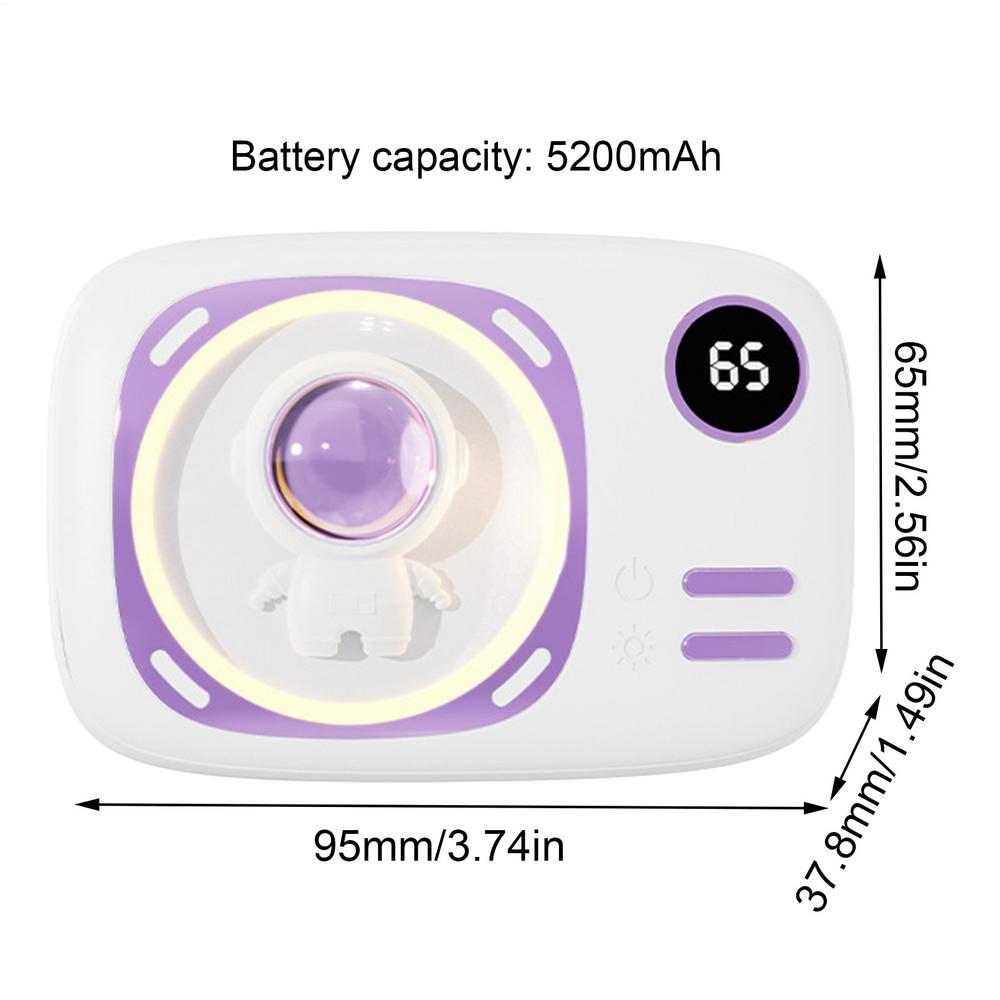 Hand Warmer Rechargeable Winter Pocket Heater Portable Hand Warmer 2 in 1Electric Hand Warmer Fast Heating Winter Warm Gifts