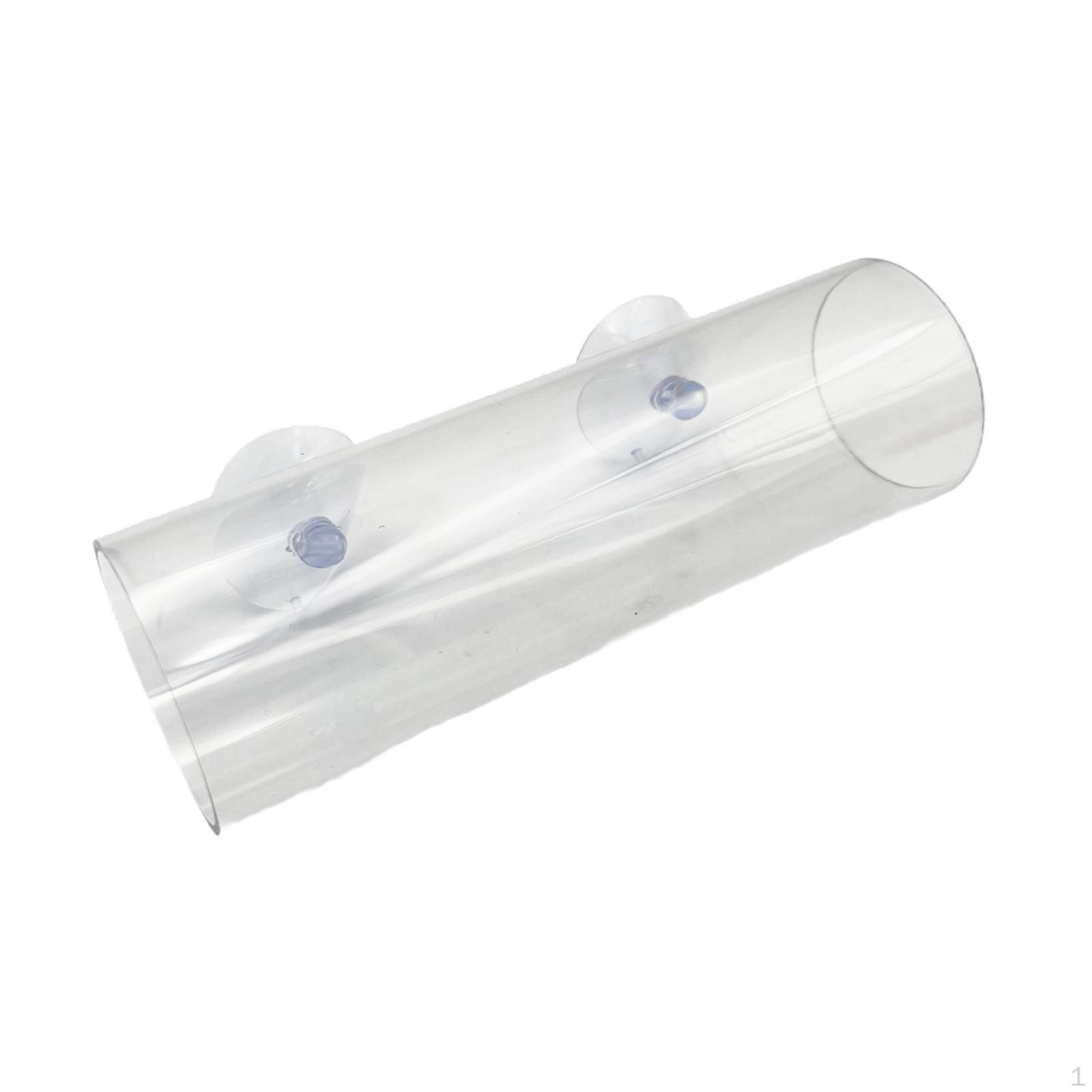 Betta Fish Tube Tunnel Aquarium Hideout Shelter Tank Accessories for Rest Play Hollow Cave L