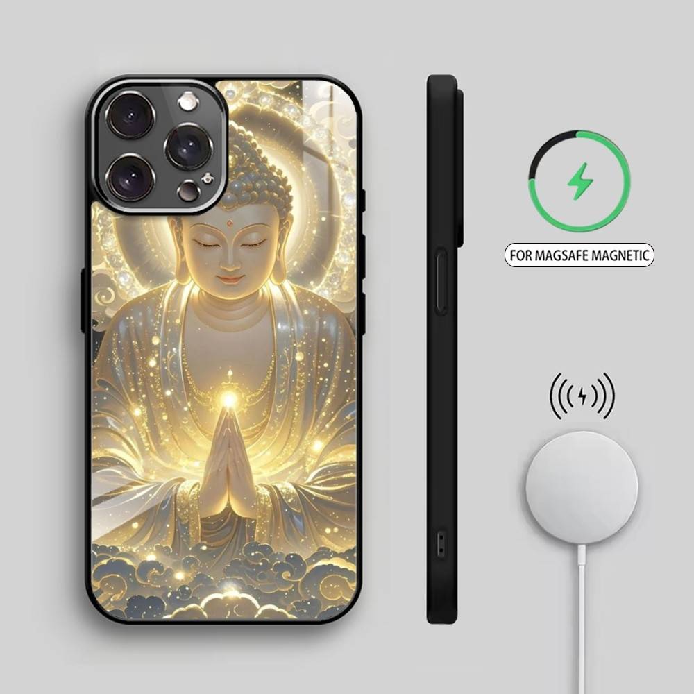 B-Buddha   Phone Case For iPhone17,16,15,14,13,12,11 Plus,Pro Max Magnetic For Magsafe Wireless Charging