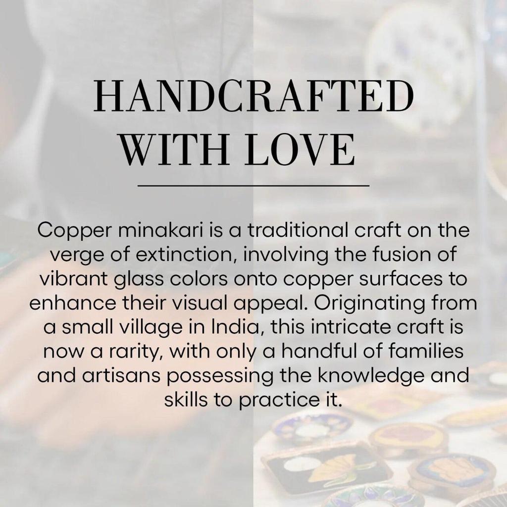 Enamel Copper Jewelry Set