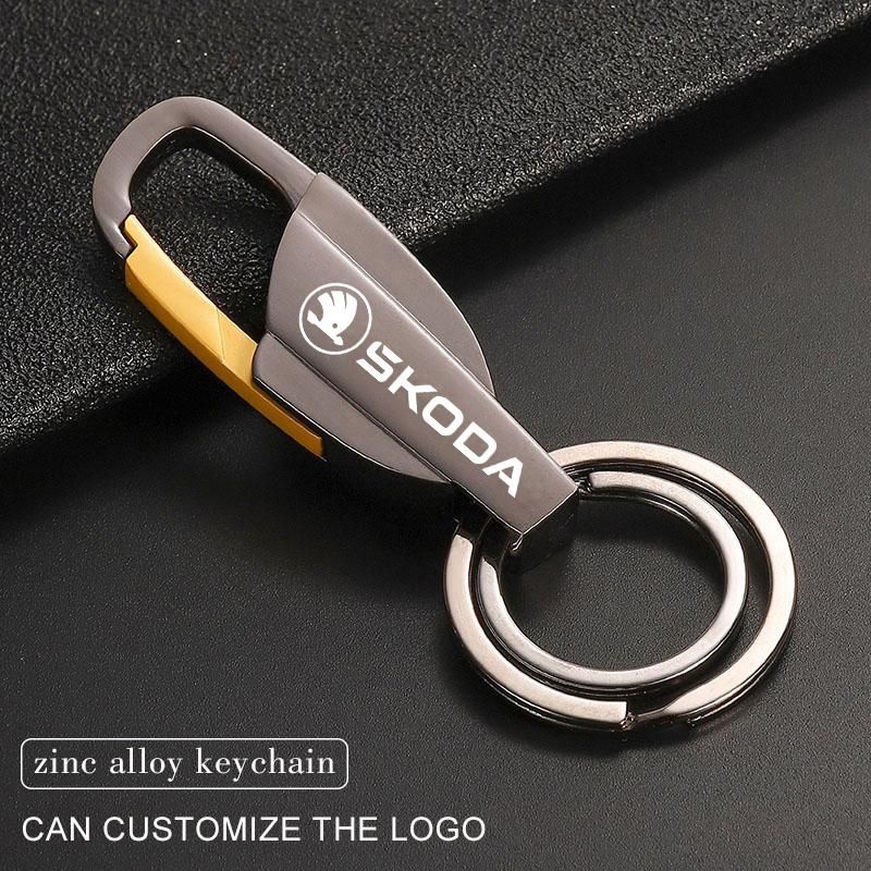 BBHW3 Jewelry Gift for Car Keychain Bracket with Buckle For New Skoda Octavia Kodiaq Fabia Superb Karoq Yeti Rapid Mk3 Vrs