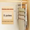 Stainless Steel Trousers Clip Foldable Closet Organizer Durable Hangers