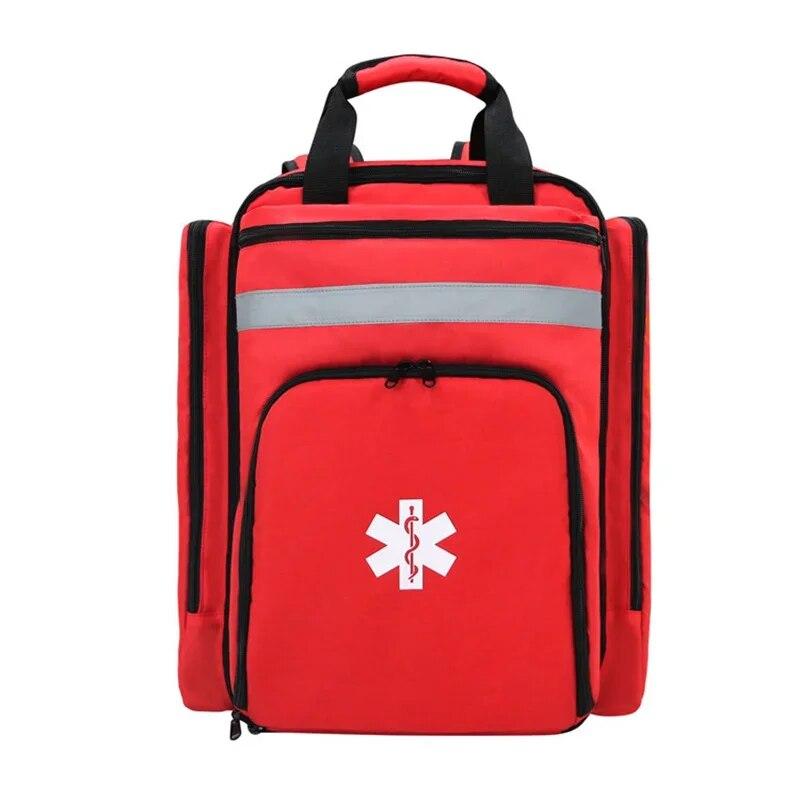First Aid Medical Bag Outdoor Emergency Rescue Large Sorted Storage Bag Multi-pocket Waist Bag Camping Survival Trauma Backpack