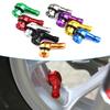1Pc 90 Degree CNC Motorcycle Tire Valve Stems 17mm Universal CNC Aluminum Tubeless Valve Stems 10 Color Valve Caps