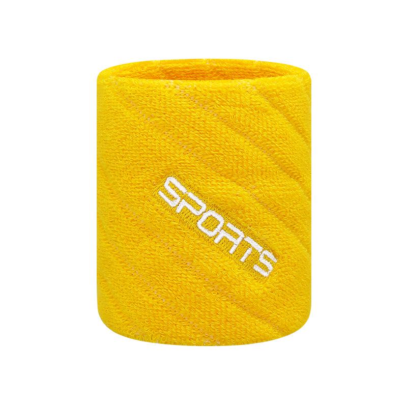 Women's Cotton Wristband with Logo - Sweat-Absorbent Support for Badminton & Fitness