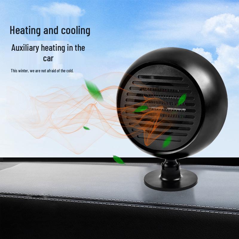 Dual Voltage Car Heater & Defroster: 12V/24V Quick-Heating Fan