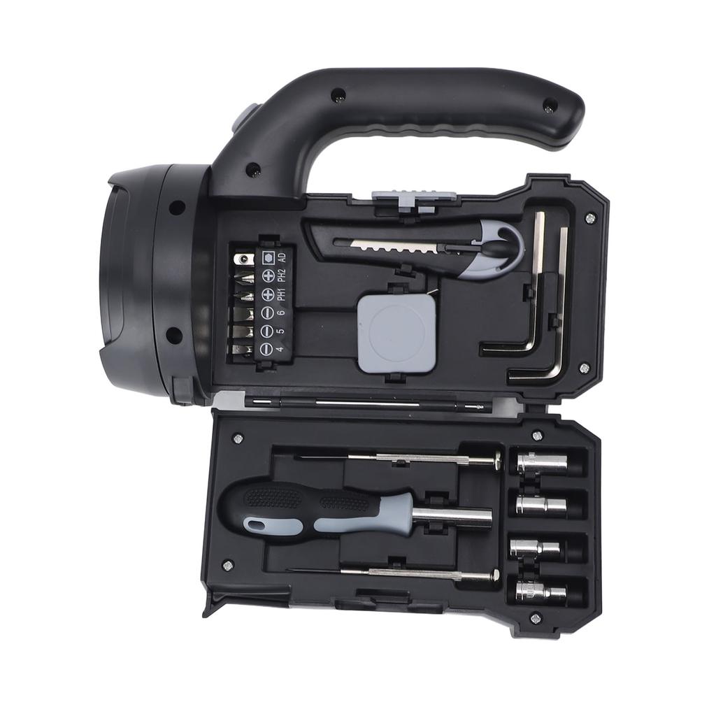 LED Taschenlampe Haushaltswerkzeugkasten Hardware Werkzeugset für Outdoor Heimarbeit Beleuchtung