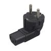 IEC 2Pin Male to 3Pin Female IECC13 to EU4.8 Europe Power Plug Adapter Converter
