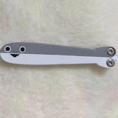 3D Printing Gravity Knife Cub Jumping Small Turtle Knife Mini Model Pendant Push Card Decompression Toy Mini Butterfly Knife