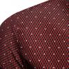 Camicia da Uomo Formale Monopetto Revers Stampa a Pois Camicia Estiva da Lavoro
