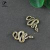 Vintage Copper Long Snake Miniature Figurines Desk Decorations Ornaments Accessories Handmade Brass Car Key Chains Pendant Decor