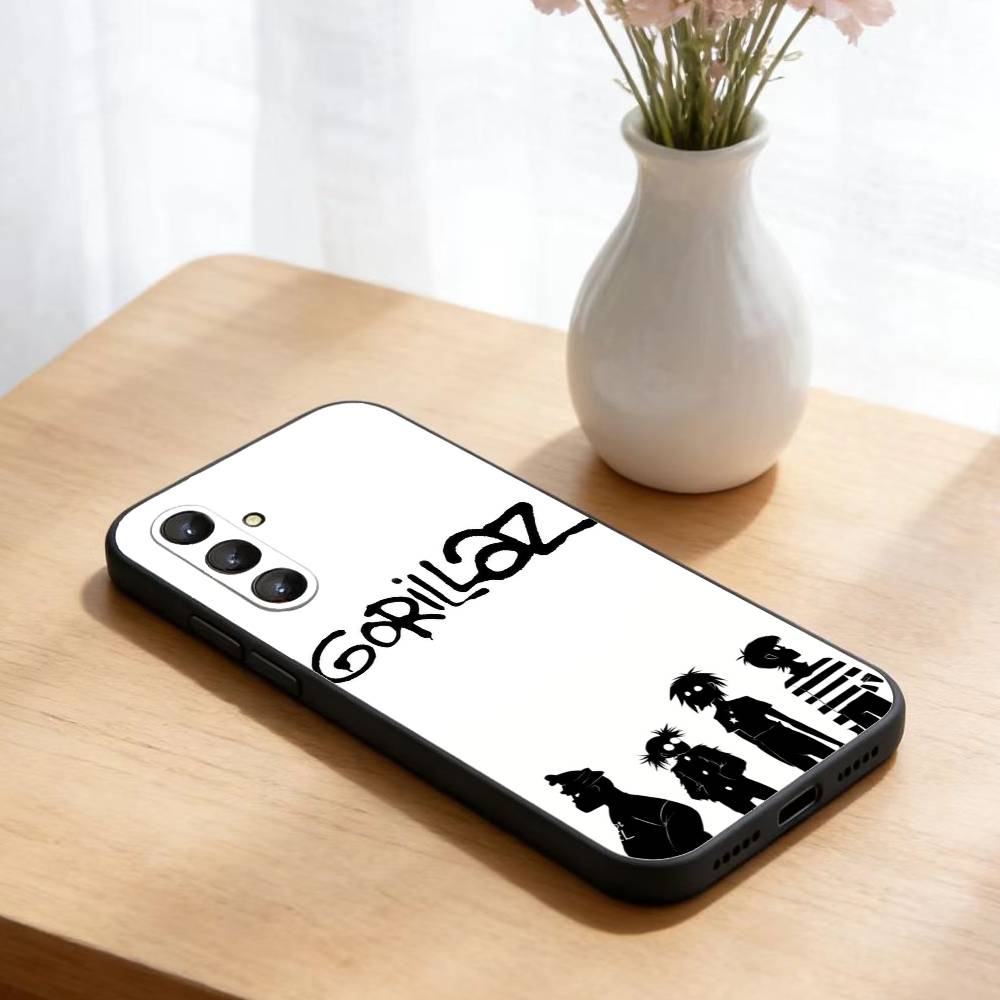 

Comic R-Rock Band G-gorillaz Phone Case For Samsung Galaxy A73,A21s,A22,A31,A52,A53,A71,A41Soft Black Shell Samsung a41