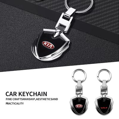1 vnt. Madingi 3D metaliniai raktų pakabukai Automobilio logotipo emblemos Raktų pakabuko priedai Ceed Sportage Rio K5 Optima Cerato Proceed Venga Sedona Forte