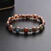 2026 Kleurrijk Turkoois Rood Koper Magnetische Energie Damesarmband Brons Vintage Persoonlijkheid Armband