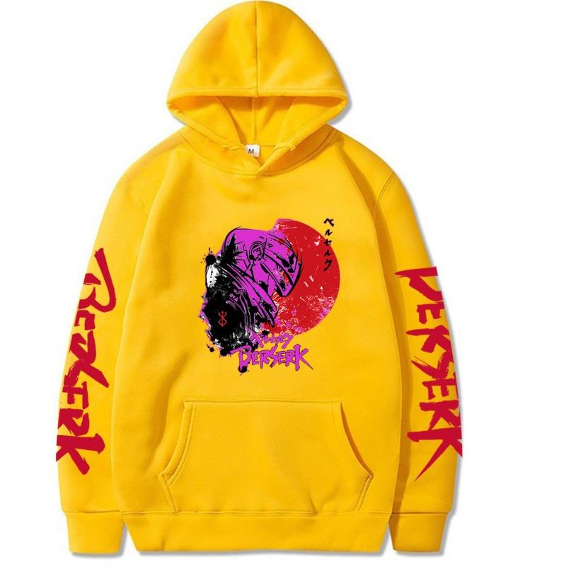 Berserk Japanese Animation Hoodies Women Men Long Sleeve Hooded Sweatshirts Unisex Casual Fashion Pullover Clothing