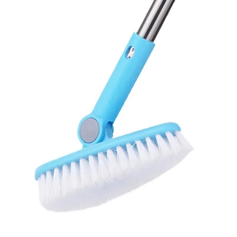 

New Bathroom Cleaning Brush Long Handle Floor Brush To Remove Dead Corners Hard Bristle Tile Toilet Cleaning Household New